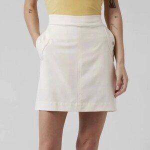 Athleta Vienna Cargo Skort Magnolia White Preppy Tenniscore Exercise Size 16